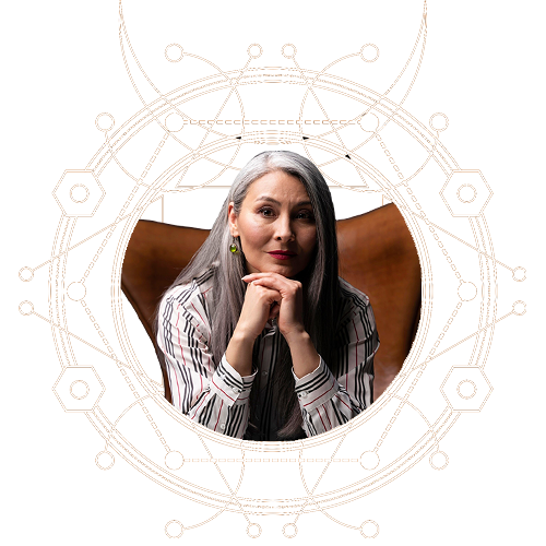 Andréa en séance de cartomancie